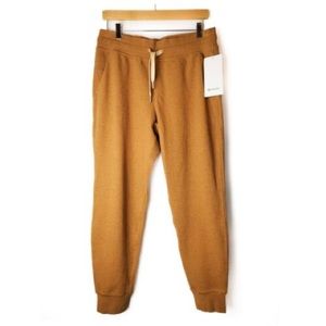 Lululemon Warm Down Mid-Rise Jogger- Heathered Copper Brown Sz 4 EUC